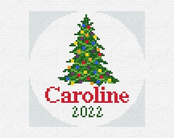 Christmas Lights Needlepoint Ornament DIY Kit