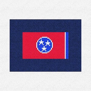 DIY pakket Tennessee vlag borduurkaart portemonnee