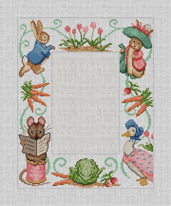 Peter Rabbit Picture Frame Needlepoint Kit - Etsy