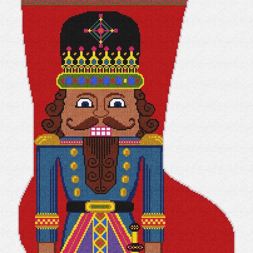 Nutcracker Stefan Christmas Stocking Needlepoint DIY Kit Etsy