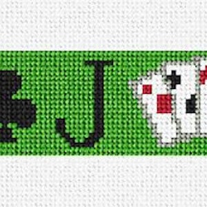 Poker Needlepoint Belt DIY Kit