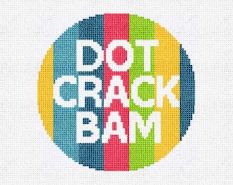 Dot Crack Bam Needlepoint Christmas Ornament DIY Kit