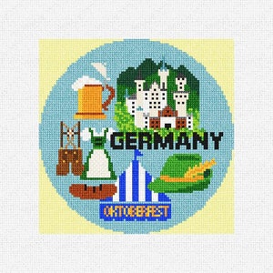 Germany Needlepoint Christmas Ornament DIY Kit