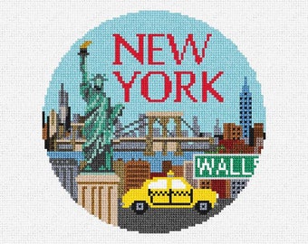 New York Needlepoint Christmas Ornament DIY Kit