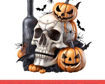 Halloween Clipart PNG, Spooky Pumpkin Ghost Illustrations (Digital Download)