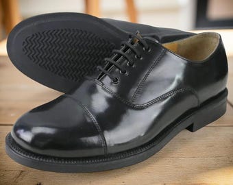 Cadet Parade Schuhe Schwarz Leder Oxford RAF ATC Militäruniform