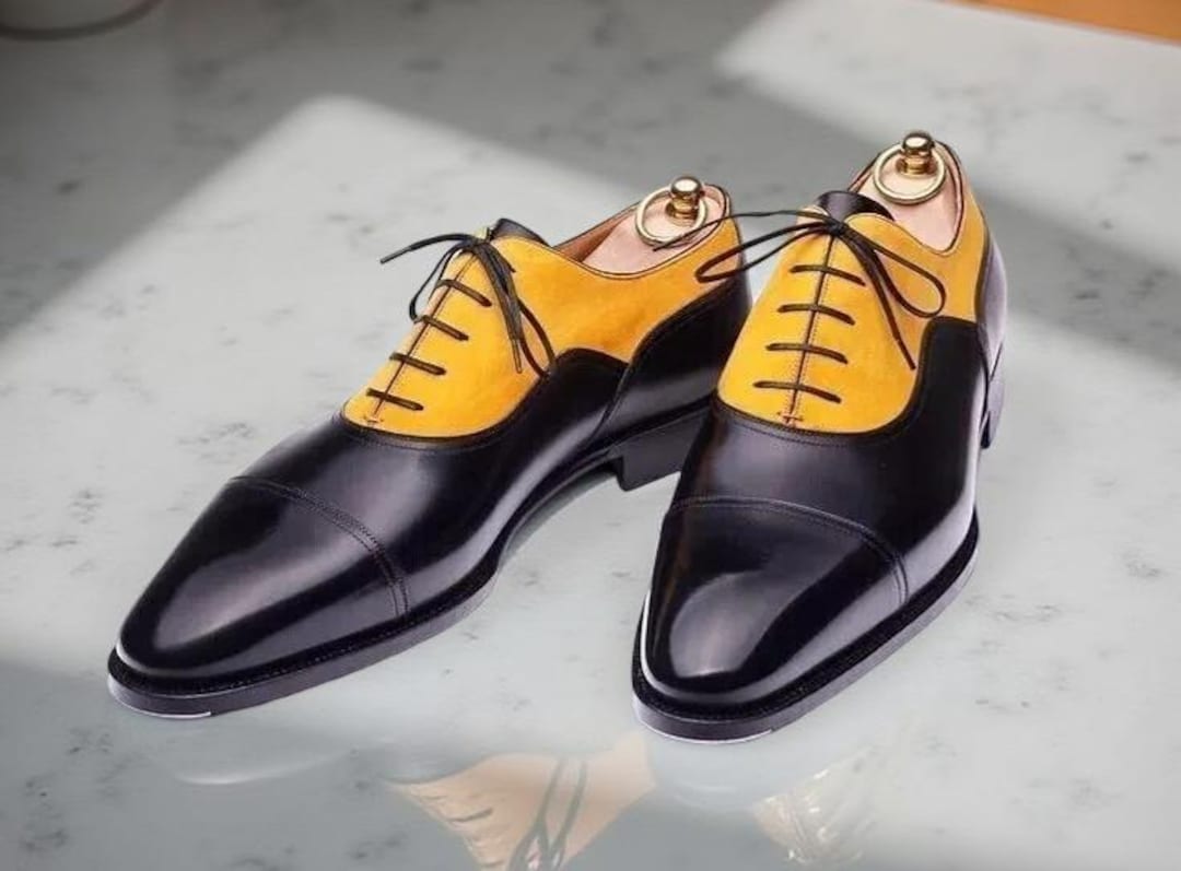 Genuine Handmade Men Leather Shoes Black Lace up Shoe Two Tone Oxford Dress Shoe - Etsy Australia Genuine Handmade Men Leather Shoes Black Lace up Shoe Two Tone Oxford Dress Shoe - Etsy Australia