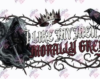 Hombres moralmente grises PNG, amante de los libros de romance oscuro (descarga digital)