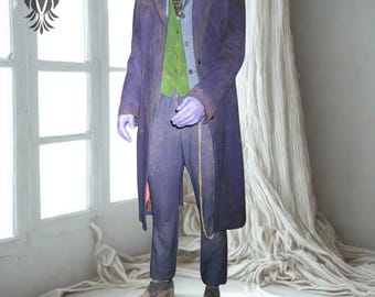 Joker Costume Set – Purple Coat, Green Vest & Pants