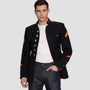 Usmc Dress Blues Jacket - Etsy UK