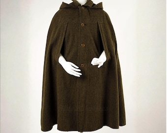 Antique Judge's Cloak Cape French Black Wool Victorian Coat Long