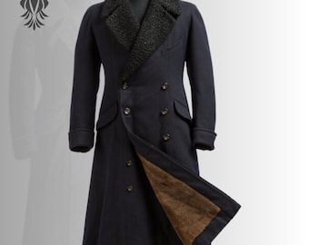 Sheared Beaver Collar Greatcoat - Etsy
