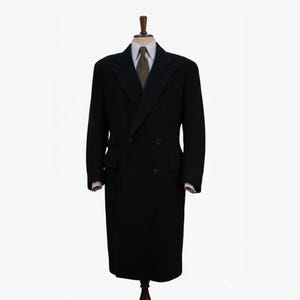 Peak Lapel Overcoat - Etsy