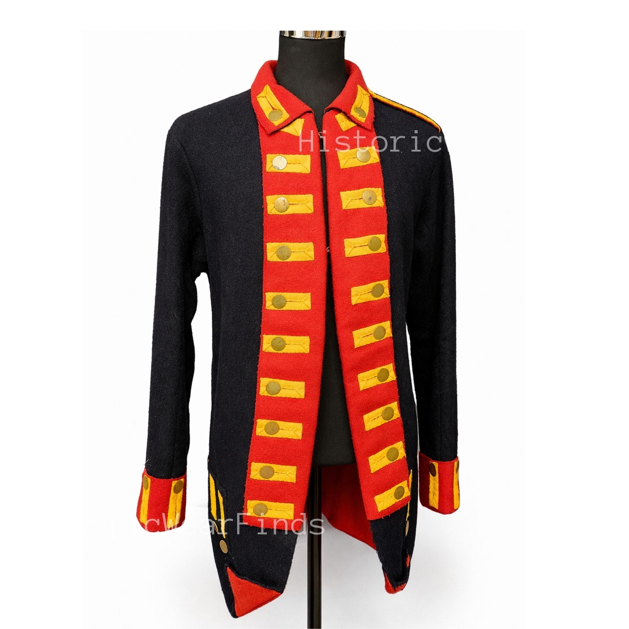 fitted lace wedding dress Red Military Coat main image 1