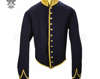 thumbnail image 2 of Civil War Union Cavalry Yellow Wool Shell Jacket - St Louis Depot Mounted Services 2 of 6
