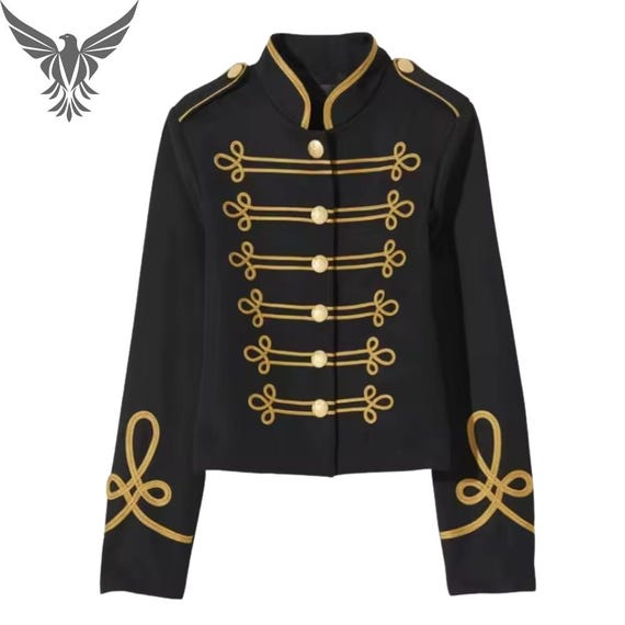 slim fit dress slacks Sequin Gold Jacket for Adults