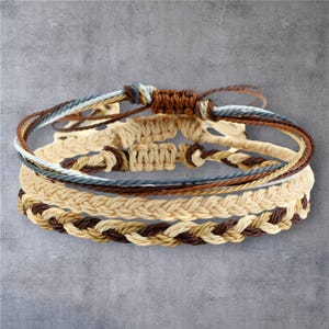 Braided Friendship Bracelets | Unisex Adjustable Rope Set