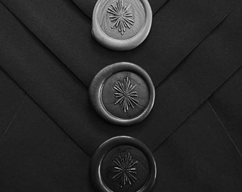 PREMADE STAR WAX Seals | Self‑Adhesive Wax Stickers for Invitations & Packaging