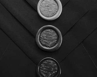 PREMADE WAVES WAX Seals | Self‑Adhesive Wax Stickers for Invitations & Packaging