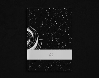 MOON TOTEM Lined Blackout Journal, Line Notebook, Bullet Writing Journaling, Notepad, Sketchbook, Scrapbook, Planner, Grimoire