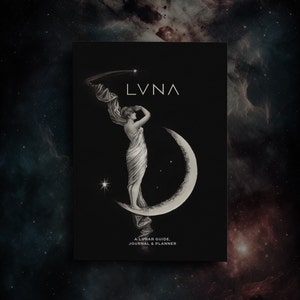 Guida Lunare LVNA, Diario, Planner non datato, Libro delle manifestazioni, Ciclo lunare, Astrologia, Miglioramento personale