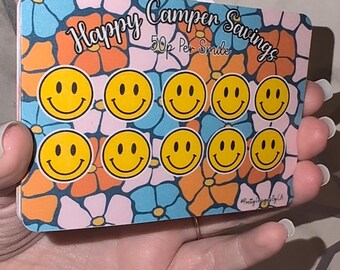 Mini Cash Stuffing Tracker - Happy Camper Savings