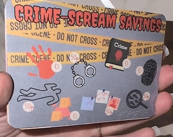 Mini Cash Stuffing Savings Tracker - Crime Scream