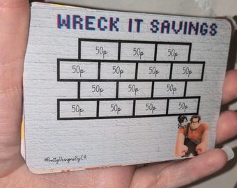 Mini Cash Stuffing Tracker - Wreck it savings