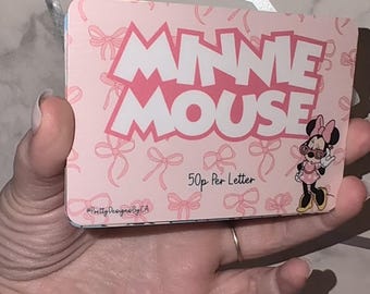 Mini Cash Stuffing Tracker - Minnie Mouse