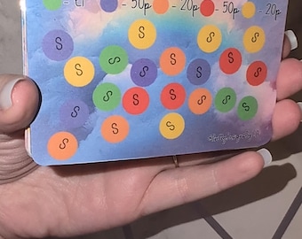 Mini Cash Stuffing Tracker - Save the Rainbow