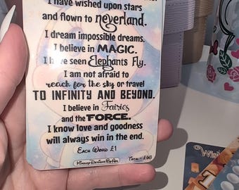 Disney I'm a girl - Single Cash stuffing tracker