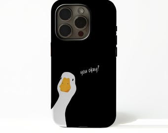 Silly Goose Phone Case Funny Animal Lover with iPhone 17 16 15 14 13 12 Plus Pro Max, compatible with Samsung S25 S24 S23 S22 Plus Ultra.