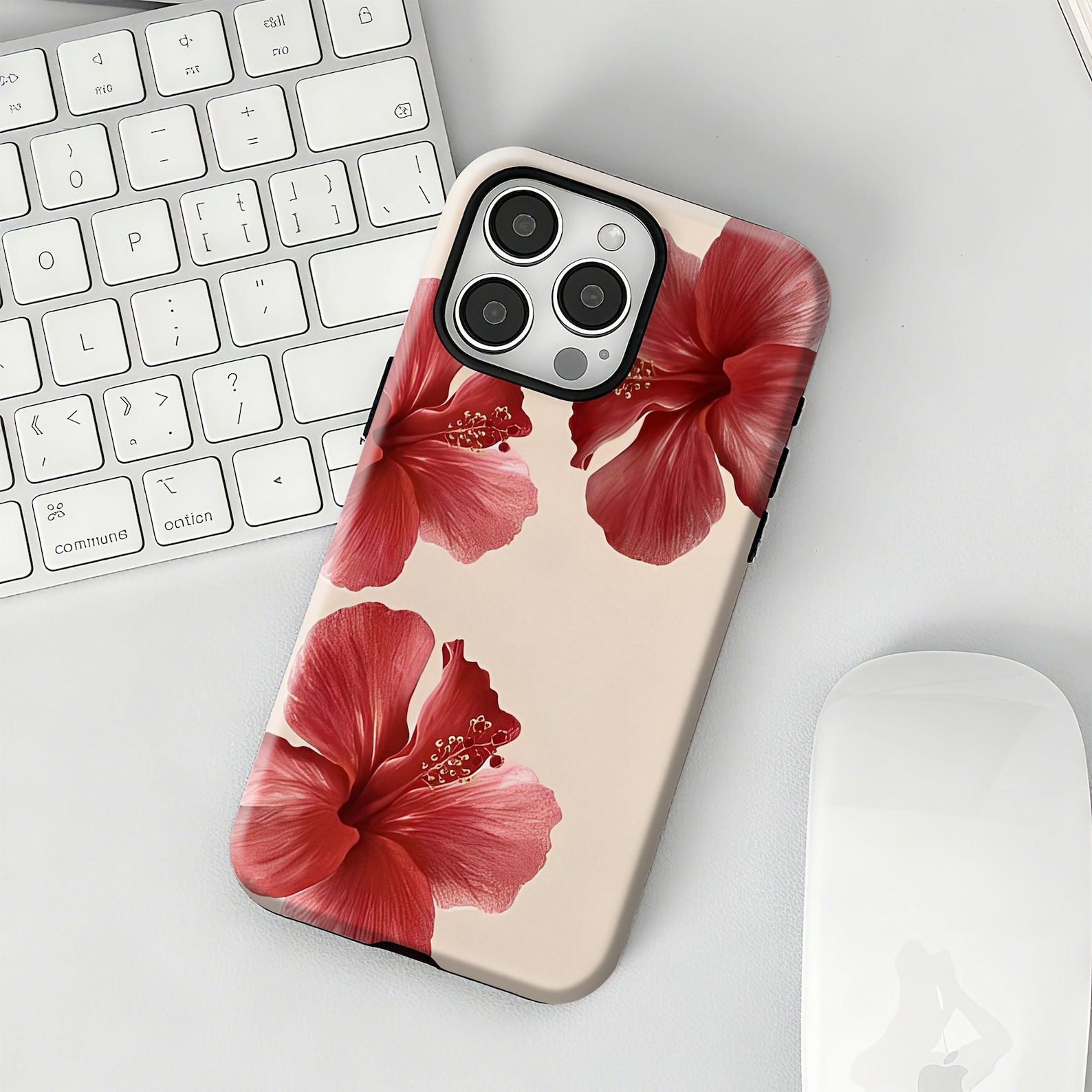 Floral Tropical Hibiscus Phone Case,hawaiian Aesthetic for iPhone 17 16 — free download