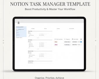 "Auftragstabelle ""Notion Template"": Projektplaner & Aufgabenplaner (Digitaler Download)"
