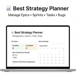 Efficiënte notionplanner voor teamsamenwerking: blijf georganiseerd met deze agile sprintsjabloon!"