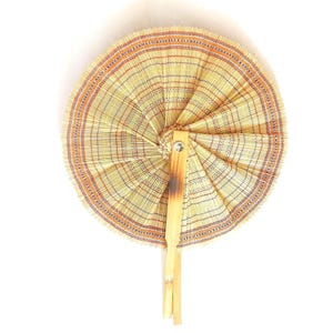 Handmade Bamboo Fan: Eco-Friendly Woven Home Decor