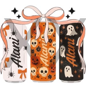 Alani Witches Brew, Ghost, Halloween, alani nu, witches brew, energy drink, drink, coquette, bows, png, svg