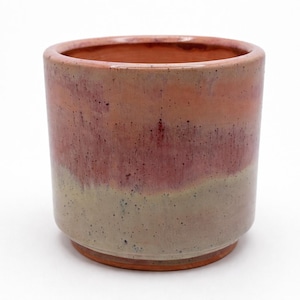 Atmospheric Glazed Terracotta Planters for Houseplants and Succulents | 4” and 3” Pots with Drainage Hole