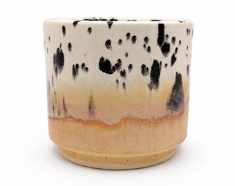 Handmade Sand Speckle Stoneware Ceramic Planter, Small Succulent Pot with Drainage | 4, 3, 2 inches
