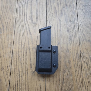 Glock 17/22/19/23 Kydex Single Magazine Carrier Single Magazine Pouch Black 9mm 40cal Ambidextrous