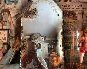 mirrored wallpaper etsy