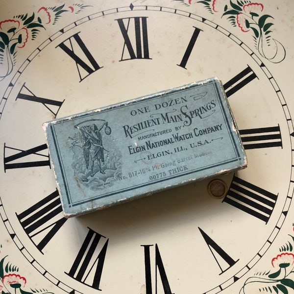 Father Time Needs To Put Some Clothes On Antique Reslient Main Springs Watch Box