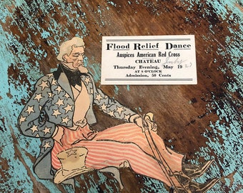 Maybe We Should Have More Relief Dances 1927 Paper Ticket