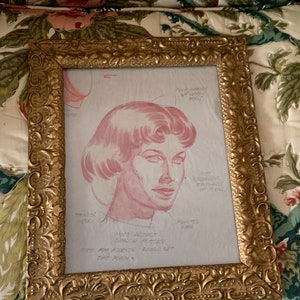 Framed In Gold Worn Gesso Vintage Graded Art Class Piece image 5