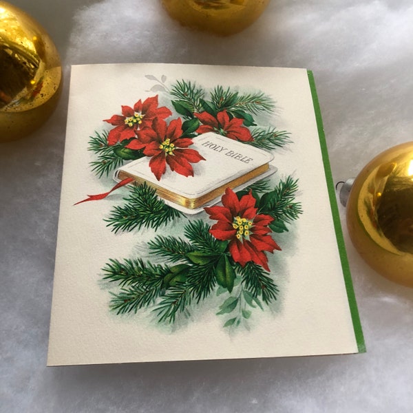 For The Paper Lover Vintage Hallmark Bible Christmas Greeting Card
