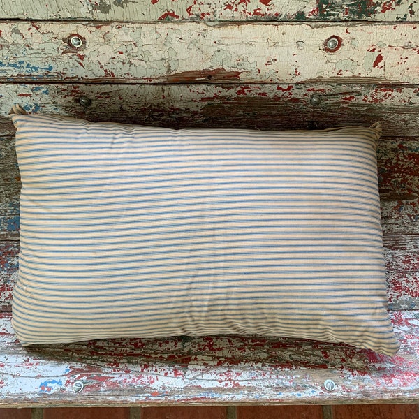 Ticking Pillow Etsy