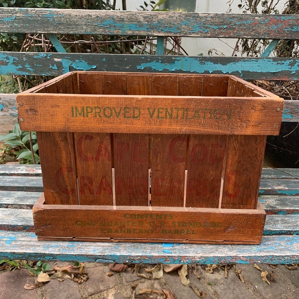 Antique Wood Crate Etsy