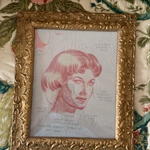 Framed In Gold Worn Gesso Vintage Graded Art Class Piece image 1