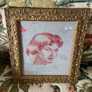 Framed In Gold Worn Gesso Vintage Graded Art Class Piece image 2