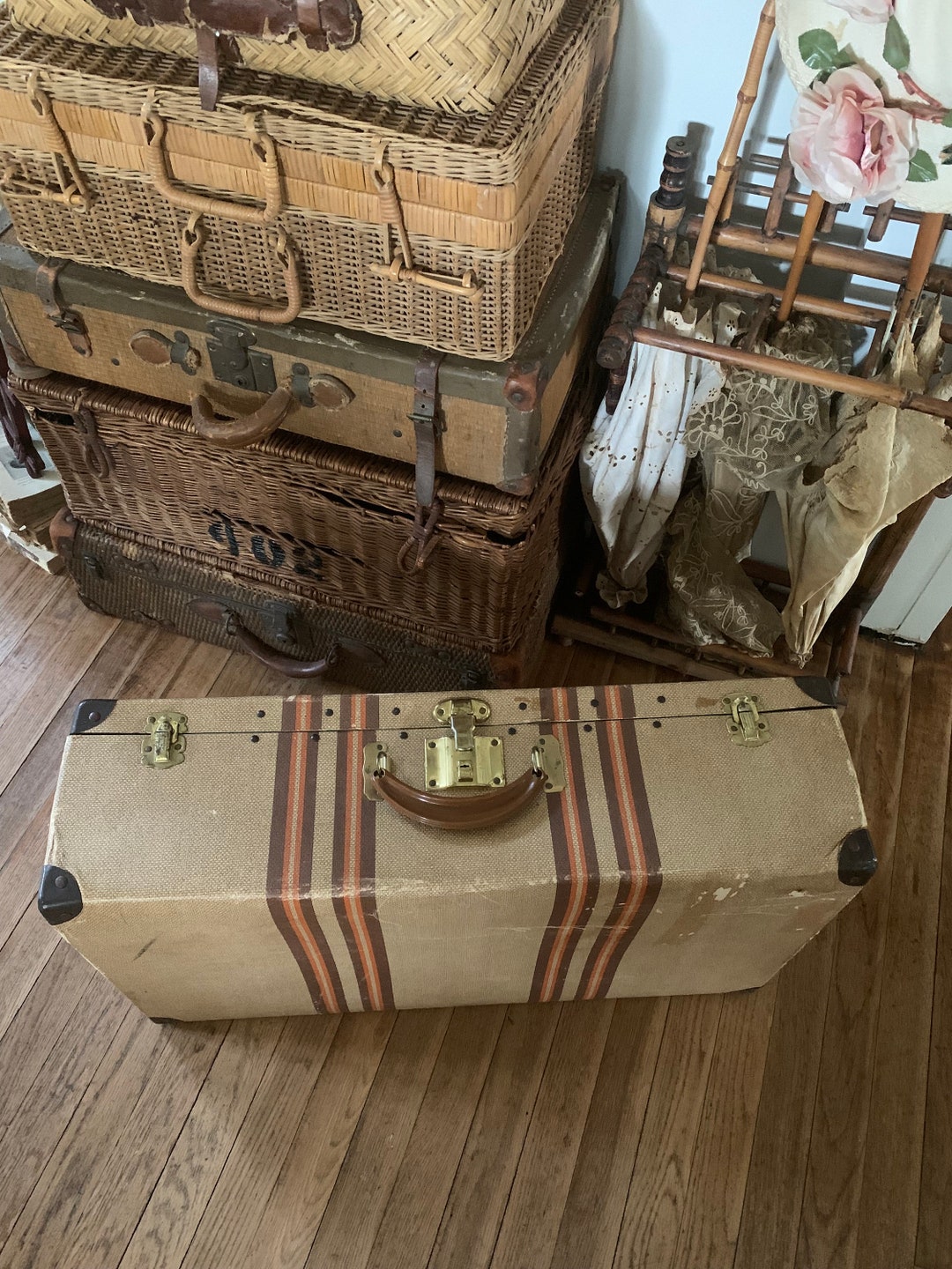 Best for Storage and Decor These Days Vintage Paper Board Large Striped